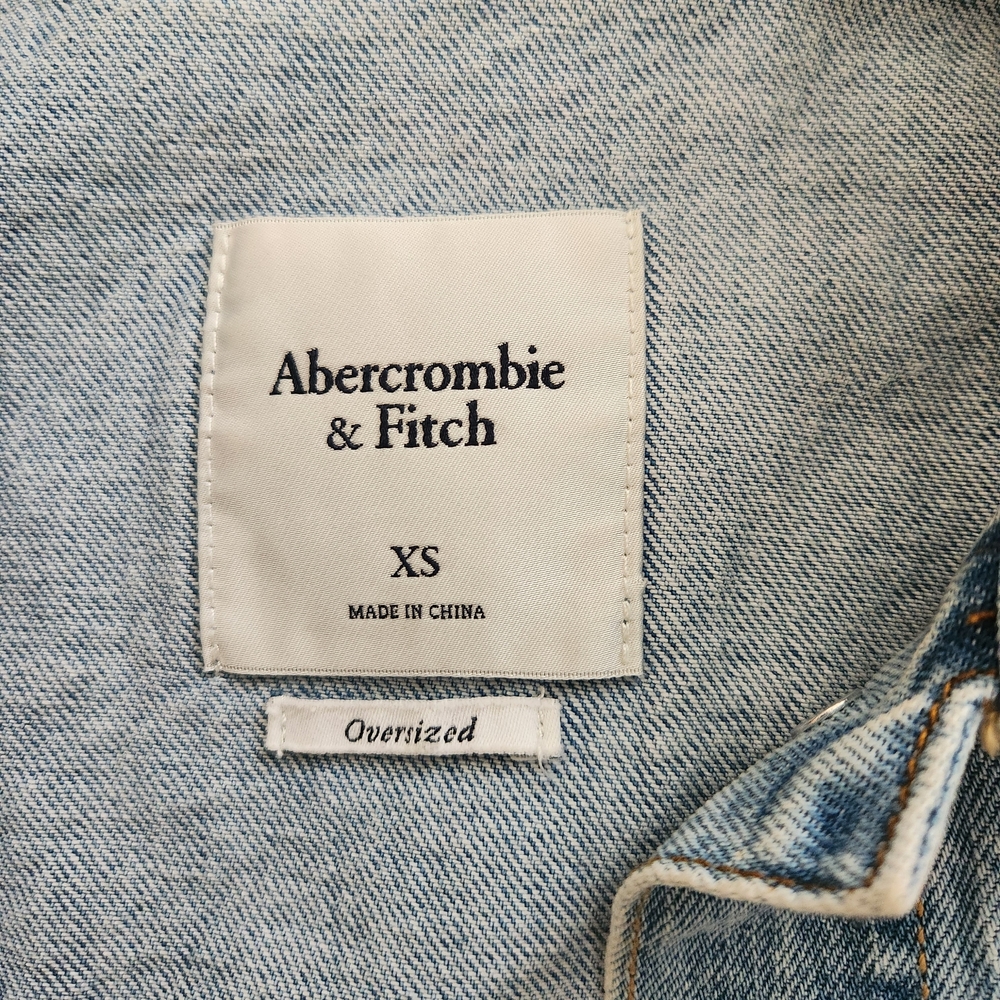 Abercrombie & Fitch Light Blue Jean Jacket - Picture 2 of 3